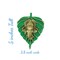 Metal Leaf Ganesha Diwali Decor Wall Hanging for Home & Office Housewarming Return Gift Pooja Favor Ganesha Decorative Wall Hanging Showpiece Pack of 1/2/5/25 Pcs